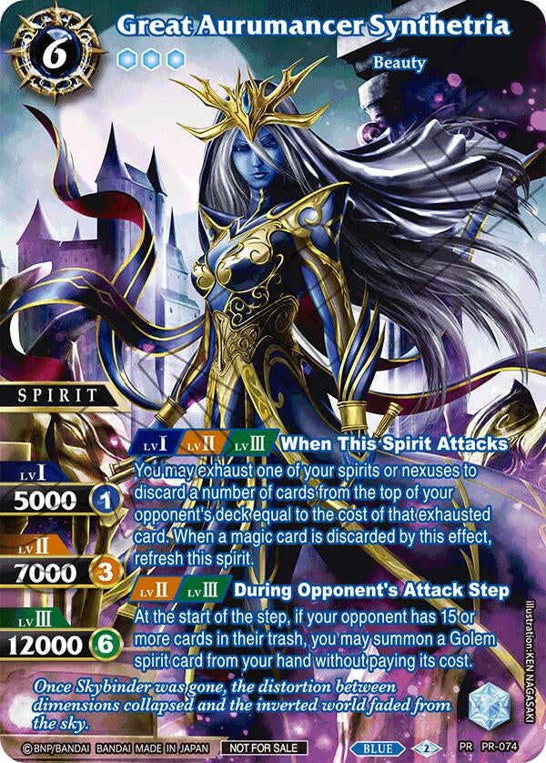 Image for Great Aurumancer Synthetria (Textured) (Battle Spirits Saga Promo Cards) (PR-074) - Battle Spirits Saga