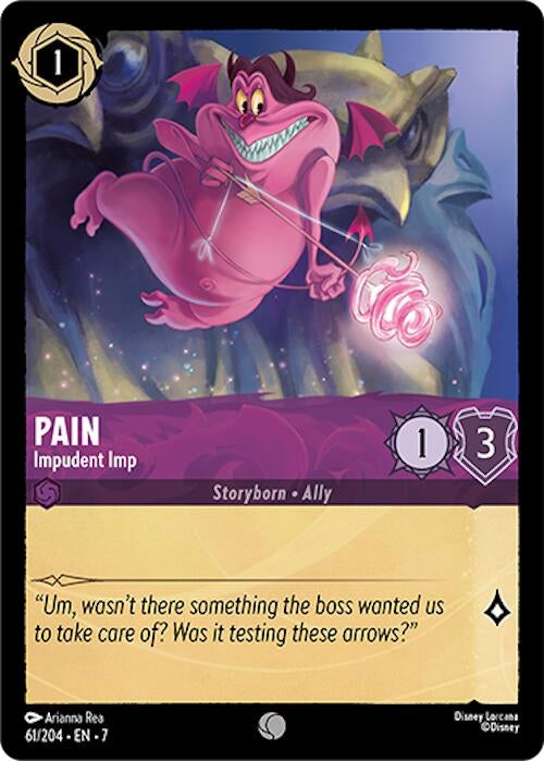 Image for Pain - Impudent Imp (Archazia's Island) (61/204) - Disney Lorcana