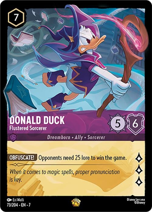 Image for Donald Duck - Flustered Sorcerer (Archazia's Island) (73/204) - Disney Lorcana
