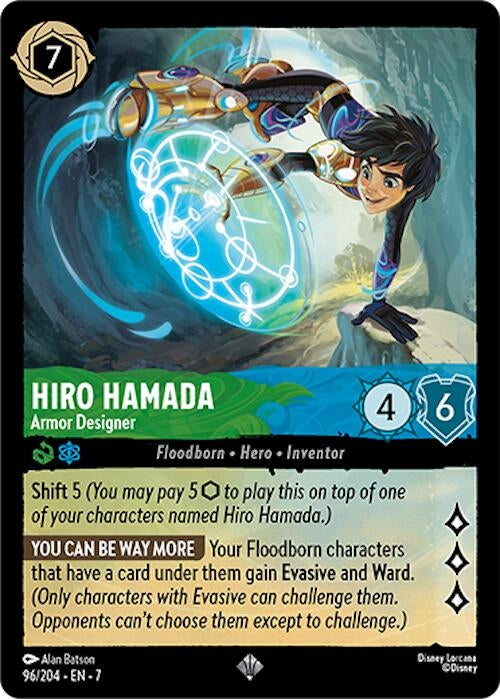 Image for Hiro Hamada - Armor Designer (Archazia's Island) (96/204) - Disney Lorcana