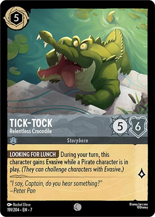 Image for Tick-Tock - Relentless Crocodile (Archazia's Island) (191/204) - Disney Lorcana