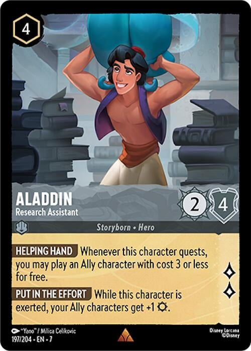 Image for Aladdin - Research Assistant (Archazia's Island) (197/204) - Disney Lorcana