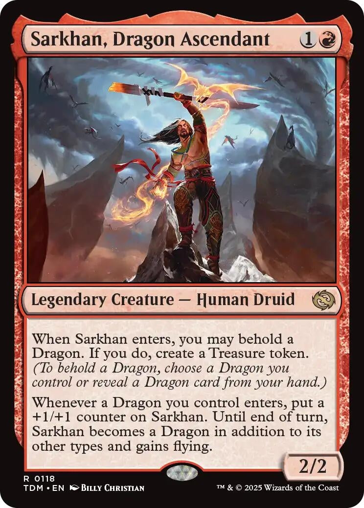 Image for Sarkhan, Dragon Ascendant (Tarkir: Dragonstorm) (118) - Magic: The Gathering