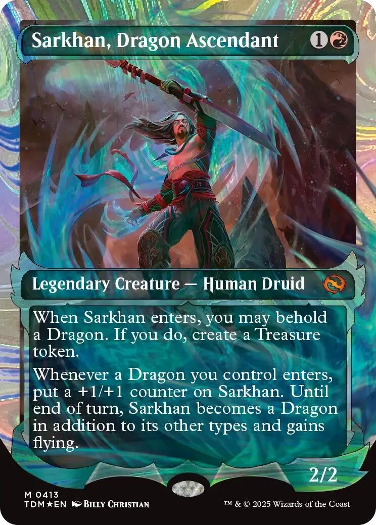 Image for Sarkhan, Dragon Ascendant (0413) (Showcase) (Halo Foil) (Tarkir: Dragonstorm) (413) - Magic: The Gathering