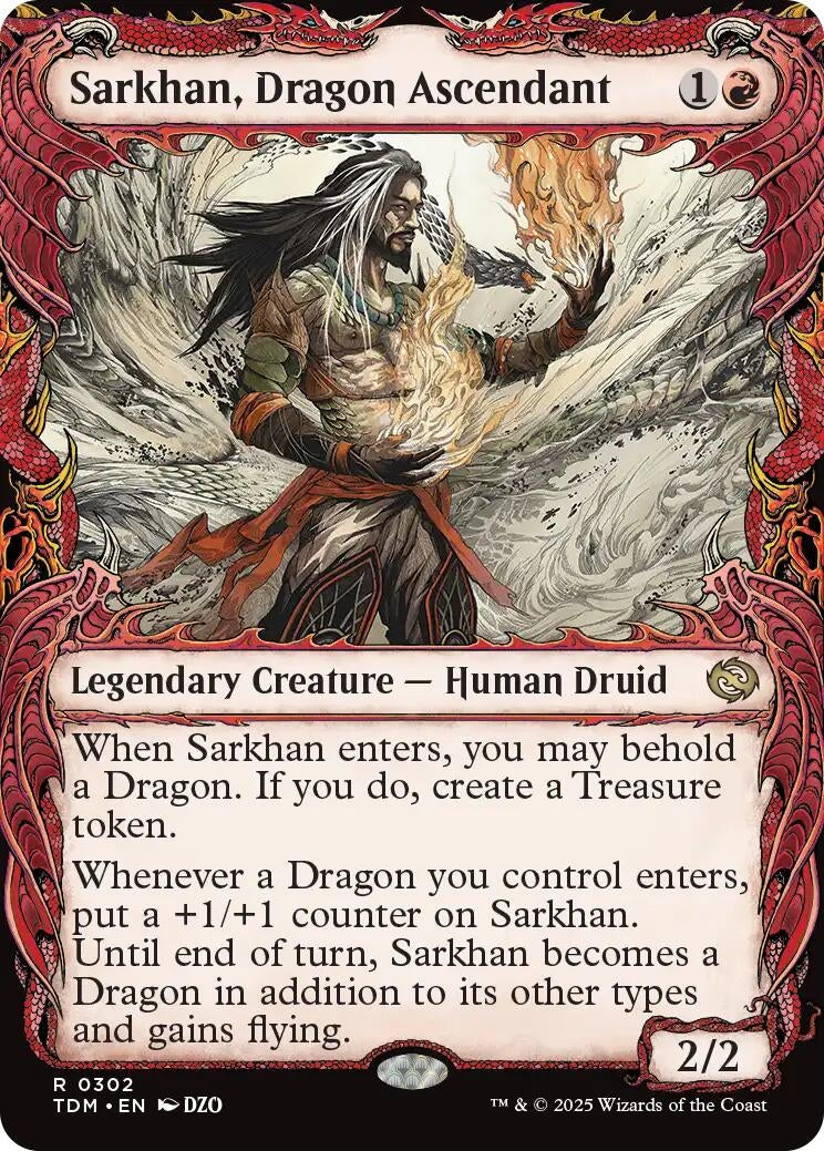 Image for Sarkhan, Dragon Ascendant (0302) (Showcase) (Tarkir: Dragonstorm) (302) - Magic: The Gathering