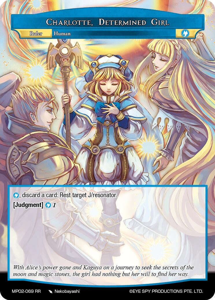 Image for Charlotte, Determined Girl // Charlotte, the Mage of Sacred Spirit (Masterpiece Collection 02 "Fates Reunited!") (MP02-069 JR) - Force of Will