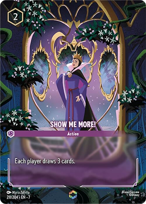 Image for Show Me More! (Enchanted) (Archazia's Island) (211/204) - Disney Lorcana