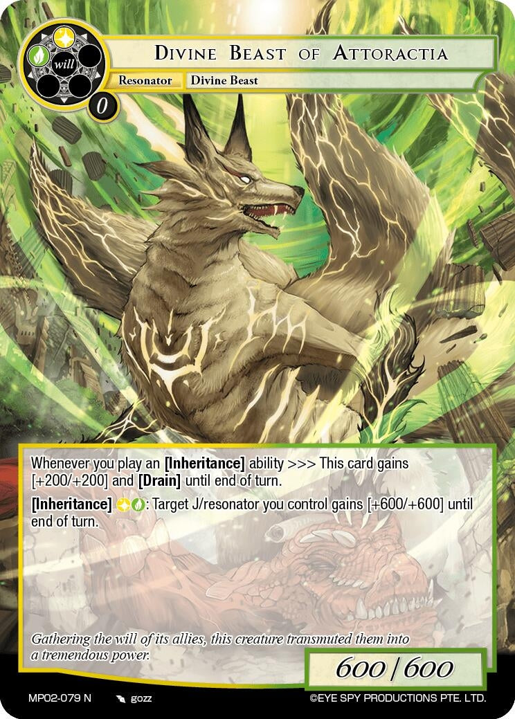 Image for Divine Beast of Attoractia (Masterpiece Collection 02 "Fates Reunited!") (MP02-079 N) - Force of Will
