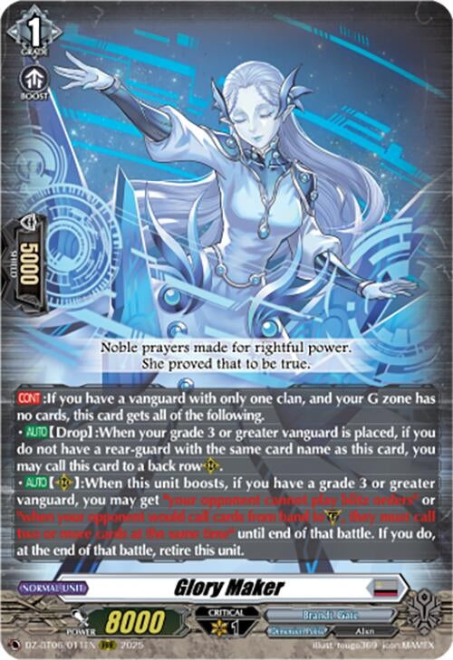 Image for Glory Maker (DZ-BT06: Generation Dragenesis) (DZ-BT06/011EN) - Cardfight Vanguard