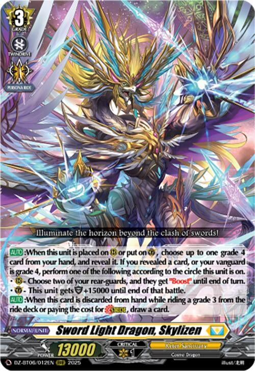 Image for Sword Light Dragon, Skylizen (DZ-BT06: Generation Dragenesis) (DZ-BT06/012EN) - Cardfight Vanguard