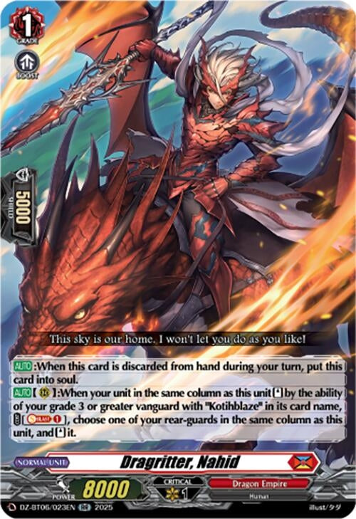 Image for Dragritter, Nahid (DZ-BT06: Generation Dragenesis) (DZ-BT06/023EN) - Cardfight Vanguard