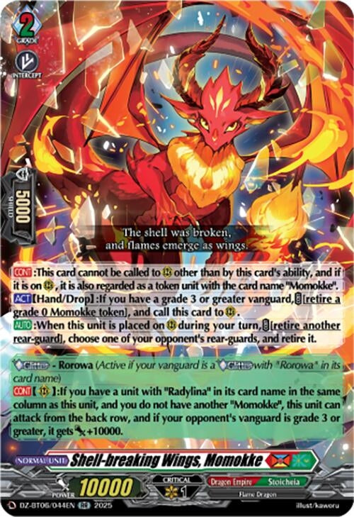 Image for Shell-breaking Wings, Momokke (DZ-BT06: Generation Dragenesis) (DZ-BT06/044EN) - Cardfight Vanguard