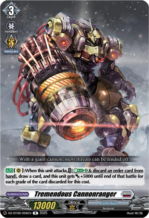 Image for Tremendous Cannonranger (DZ-BT06: Generation Dragenesis) (DZ-BT06/056EN) - Cardfight Vanguard