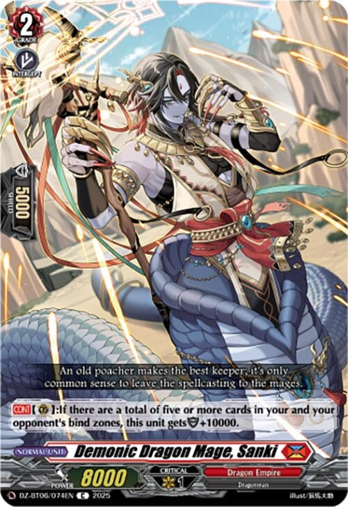 Image for Demonic Dragon Mage, Sanki (DZ-BT06: Generation Dragenesis) (DZ-BT06/074EN) - Cardfight Vanguard