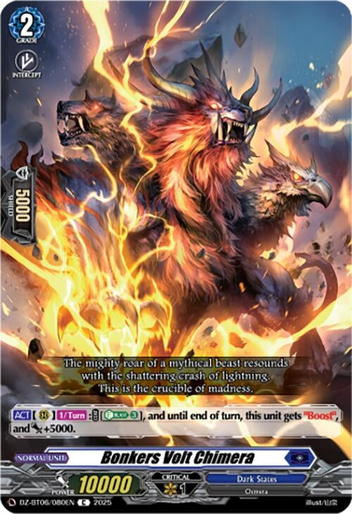 Image for Bonkers Volt Chimera (DZ-BT06: Generation Dragenesis) (DZ-BT06/080EN) - Cardfight Vanguard
