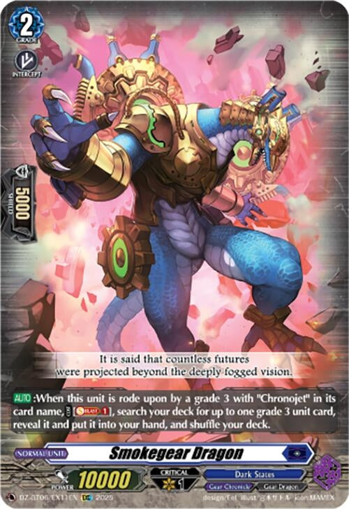 Image for Smokegear Dragon (EXC) (DZ-BT06: Generation Dragenesis) (DZ-BT06/EX11EN) - Cardfight Vanguard