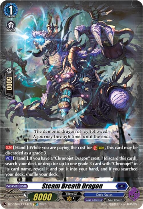 Image for Steam Breath Dragon (EXC) (DZ-BT06: Generation Dragenesis) (DZ-BT06/EX14EN) - Cardfight Vanguard