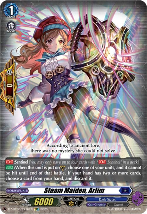 Image for Steam Maiden, Arlim (EXC) (DZ-BT06: Generation Dragenesis) (DZ-BT06/EX16EN) - Cardfight Vanguard