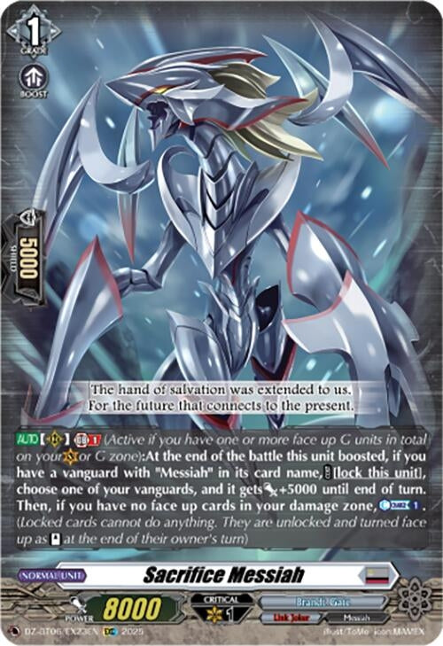 Image for Sacrifice Messiah (EXC) (DZ-BT06: Generation Dragenesis) (DZ-BT06/EX23EN) - Cardfight Vanguard