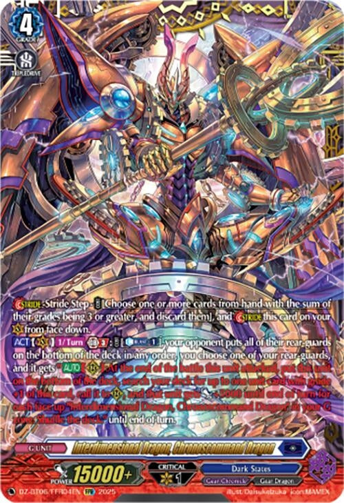 Image for Interdimensional Dragon, Chronoscommand Dragon  (FFR) (DZ-BT06: Generation Dragenesis) (DZ-BT06/FFR04EN) - Cardfight Vanguard