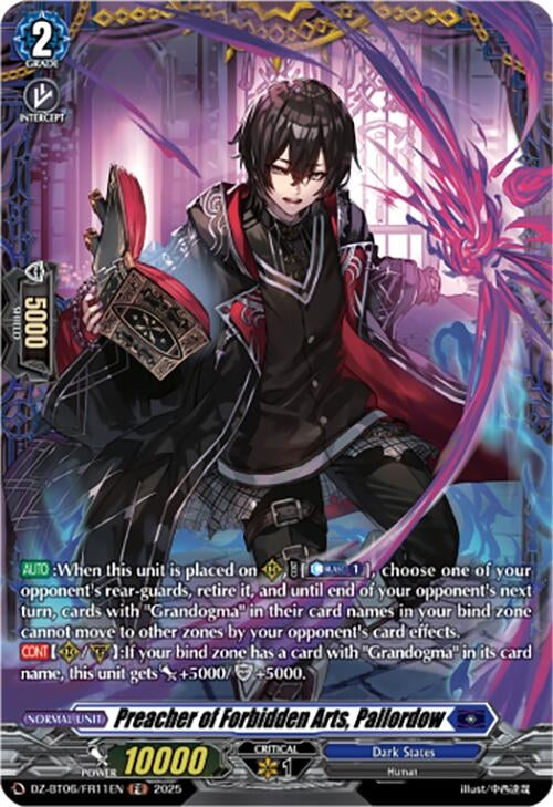 Image for Preacher of Forbidden Arts, Pallordow (FR) (DZ-BT06: Generation Dragenesis) (DZ-BT06/FR11EN) - Cardfight Vanguard