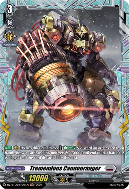 Image for Tremendous Cannonranger (FR) (DZ-BT06: Generation Dragenesis) (DZ-BT06/FR25EN) - Cardfight Vanguard