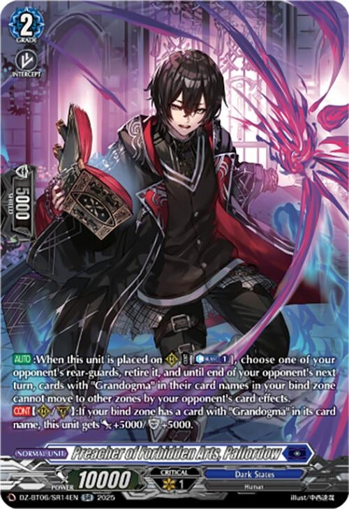 Image for Preacher of Forbidden Arts, Pallordow (SR) (DZ-BT06: Generation Dragenesis) (DZ-BT06/SR14EN) - Cardfight Vanguard
