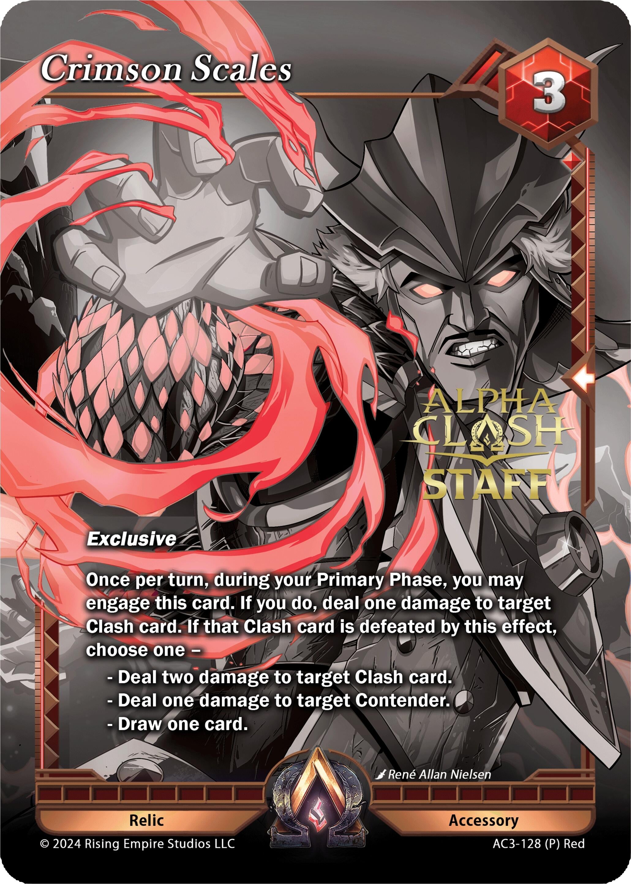 Image for Crimson Scales (Staff Promo) (Unrivaled) (AC3-128) - Alpha Clash