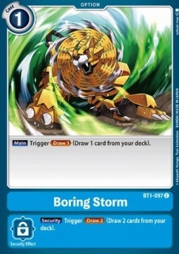 Boring Storm (BT1-097) - Release Special Booster v1.0 (Common) [SR1.0-BT1-097]