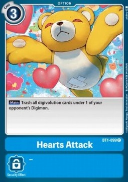 Hearts Attack (BT1-099) - Release Special Booster v1.0 (Common) [SR1.0-BT1-099]