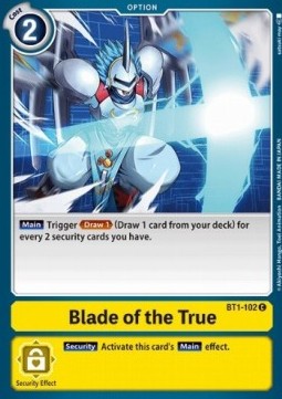 Blade of the True (BT1-102) - Release Special Booster v1.0 (Common) [SR1.0-BT1-102]