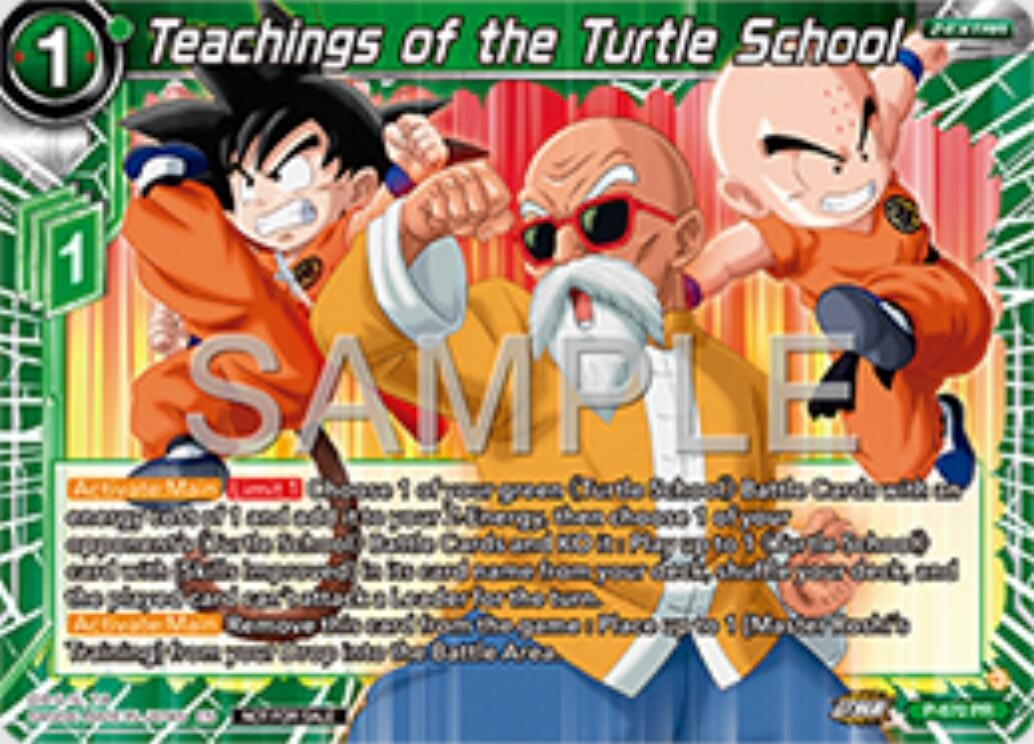 Image for Teachings of the Turtle School (Zenkai Series Tournament Pack Vol.11) (Tournament Promotion Cards) (P-670) - Dragon Ball Super: Masters