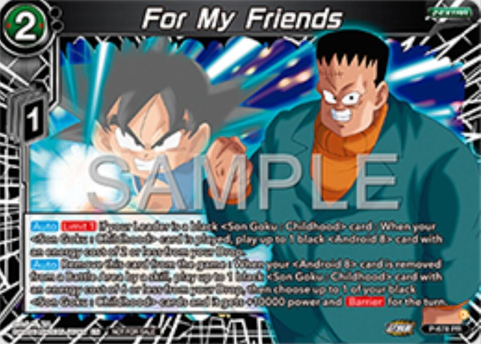Image for For My Friends (Zenkai Series Tournament Pack Vol.11) (Tournament Promotion Cards) (P-678) - Dragon Ball Super: Masters