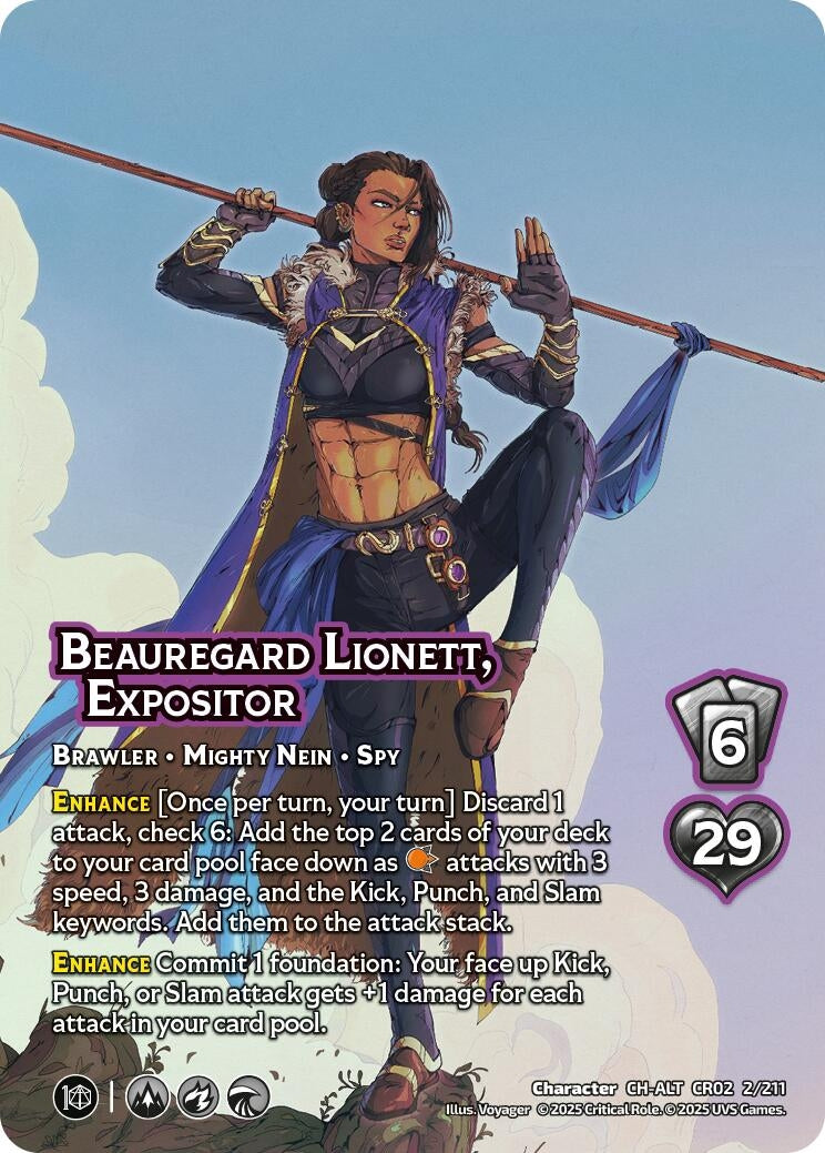 Image for Beauregard Lionett, Expositor (Alternate Art) (Critical Role: Heroes of Exandria) (2/211) - UniVersus
