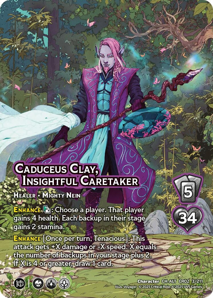 Image for Caduceus Clay, Insightful Caretaker (Alternate Art) (Critical Role: Heroes of Exandria) (3/211) - UniVersus