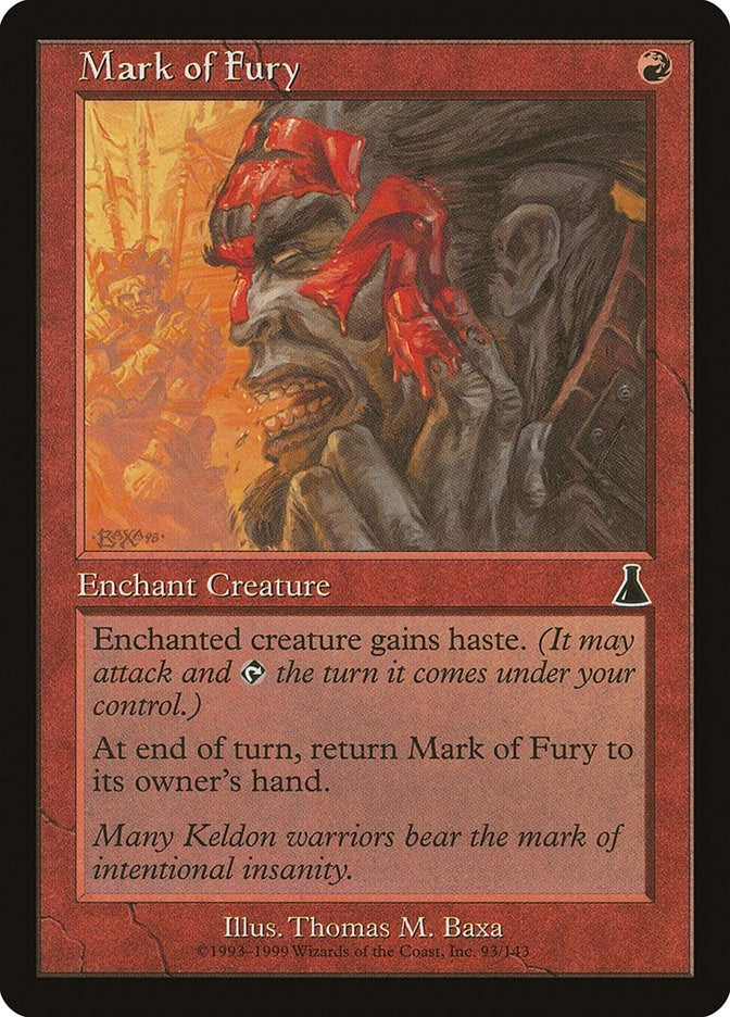 Image for Mark of Fury (Urza's Destiny) (93) - Magic: The Gathering
