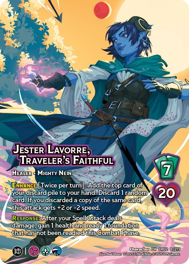 Image for Jester Lavorre, Traveler's Faithful (Critical Role: Heroes of Exandria) (8/211) - UniVersus