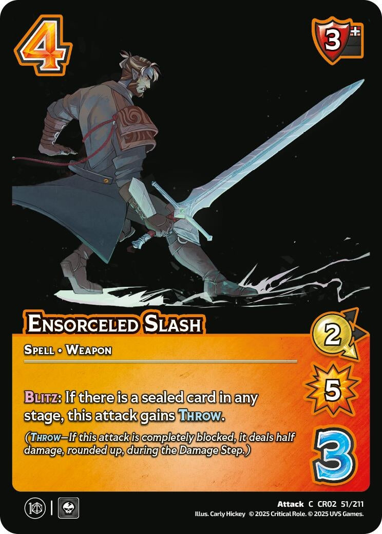 Image for Ensorceled Slash (Critical Role: Heroes of Exandria) (51/211) - UniVersus