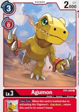 Agumon (BT4-008) - Great Legend (Common) [BT-04-BT4-008]