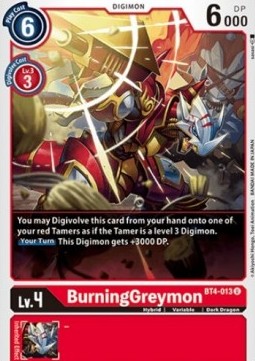 BurningGreymon (BT4-013) - Great Legend (Uncommon) [BT-04-BT4-013]