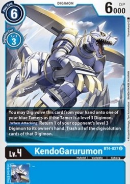 KendoGarurumon (BT4-027) - Great Legend (Uncommon) [BT-04-BT4-027]