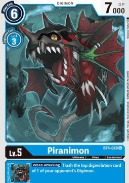Piranimon (BT4-028) - Great Legend (Uncommon) [BT-04-BT4-028]