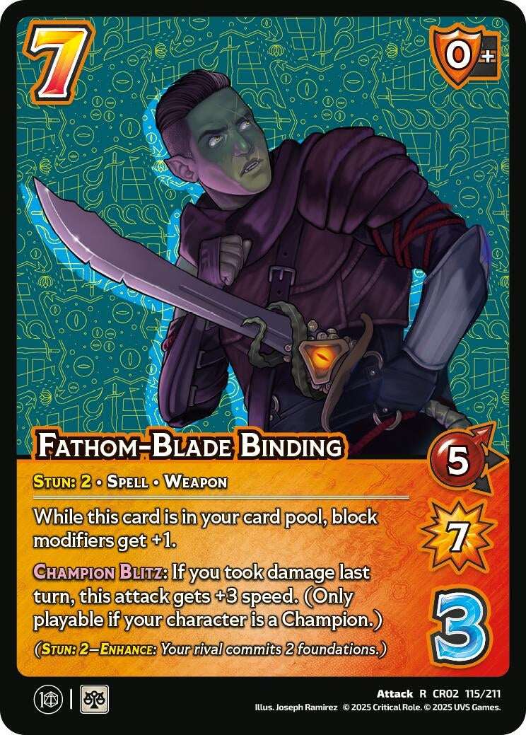 Image for Fathom-Blade Binding (Critical Role: Heroes of Exandria) (115/211) - UniVersus