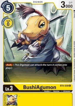 BushiAgumon (BT4-038) - Great Legend (Uncommon) [BT-04-BT4-038]