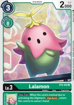 Lalamon (BT4-052) - Great Legend (Uncommon) [BT-04-BT4-052]