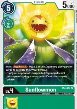 Sunflowmon (BT4-054) - Great Legend (Uncommon) [BT-04-BT4-054]