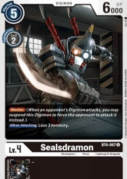Sealsdramon (BT4-067) - Great Legend (Uncommon) [BT-04-BT4-067]