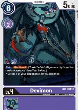 Devimon (BT4-081) - Great Legend (Common) [BT-04-BT4-081]