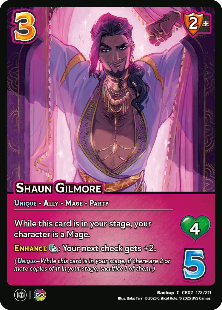 Image for Shaun Gilmore (Critical Role: Heroes of Exandria) (172/211) - UniVersus