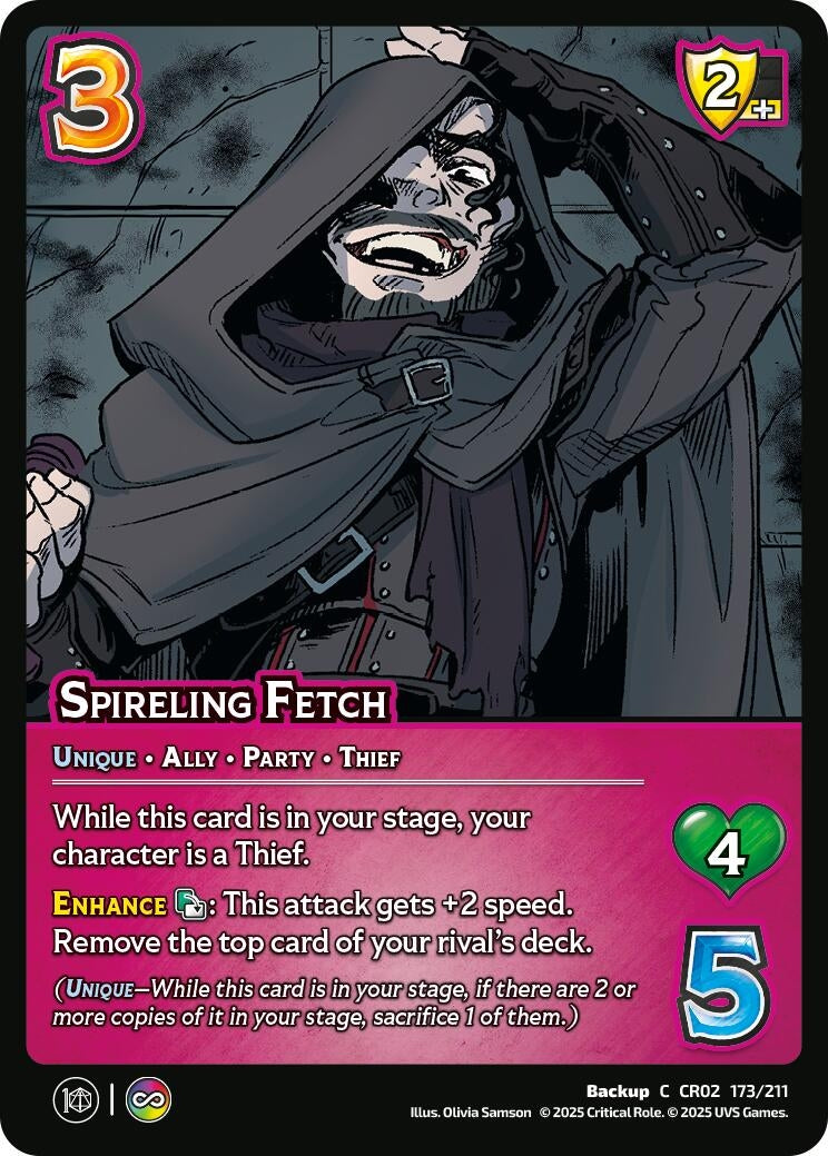 Image for Spireling Fetch (Critical Role: Heroes of Exandria) (173/211) - UniVersus